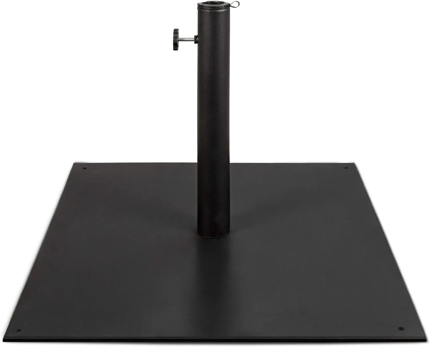 Best Choice Products 38.5lb Steel Umbrella Base, Square Weighted Patio Stand for Outdoor, Backyard, Market Umbrellas, Sun Shade w/Tightening Knob and Anchor Holes - Black