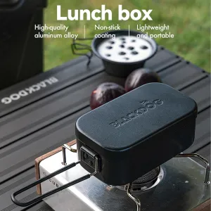 BLACKDOG Camping Bento Box Japanese Lunch Box Non-stick Aluminum Mess Tin Set For Picnic Camping Hiking Fishing Mountaineering 800ml