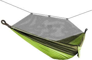 Bliss Hammocks BH-406XLS-N-FG Hammock in a Bag w/ Mosquito Net & Adjustable Tree Straps, 54-in. Wide, Weather & UV Resistant, 350 Lb. Capacity (Forest Green)