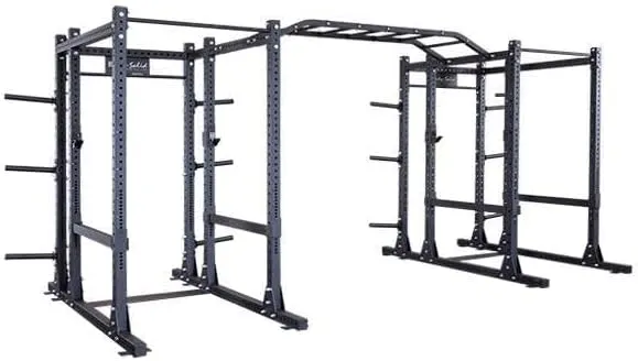 Body Solid (SPR1000DBBack) Pro Clubline Double Power Rack Extension, Multi-Function Fitness Weight Cage Racks for Commercial and Home Gym, Strength Workout and Squat Training, 1,000 lbs Capacity