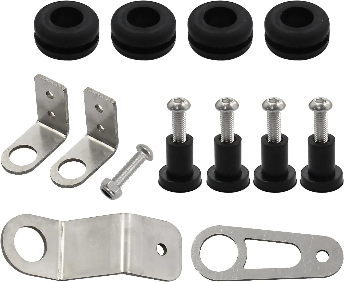 Bolt-on Radiator Bracket Kit Compatible with Honda Civic EG/EK Integra K-Series K20 K24 1992-2001