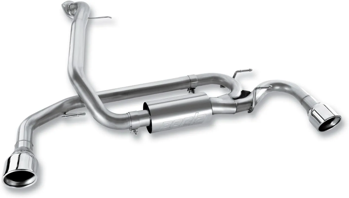 BORLA 11786 Axle-Back Performance Exhaust System for 2010-2013 Mazda 3/ Mazdaspeed 3 2.5L/ 2.3L 4 Cyl. Turbo Manual Transmission Front Wheel Drive 5 Door Hatchback.