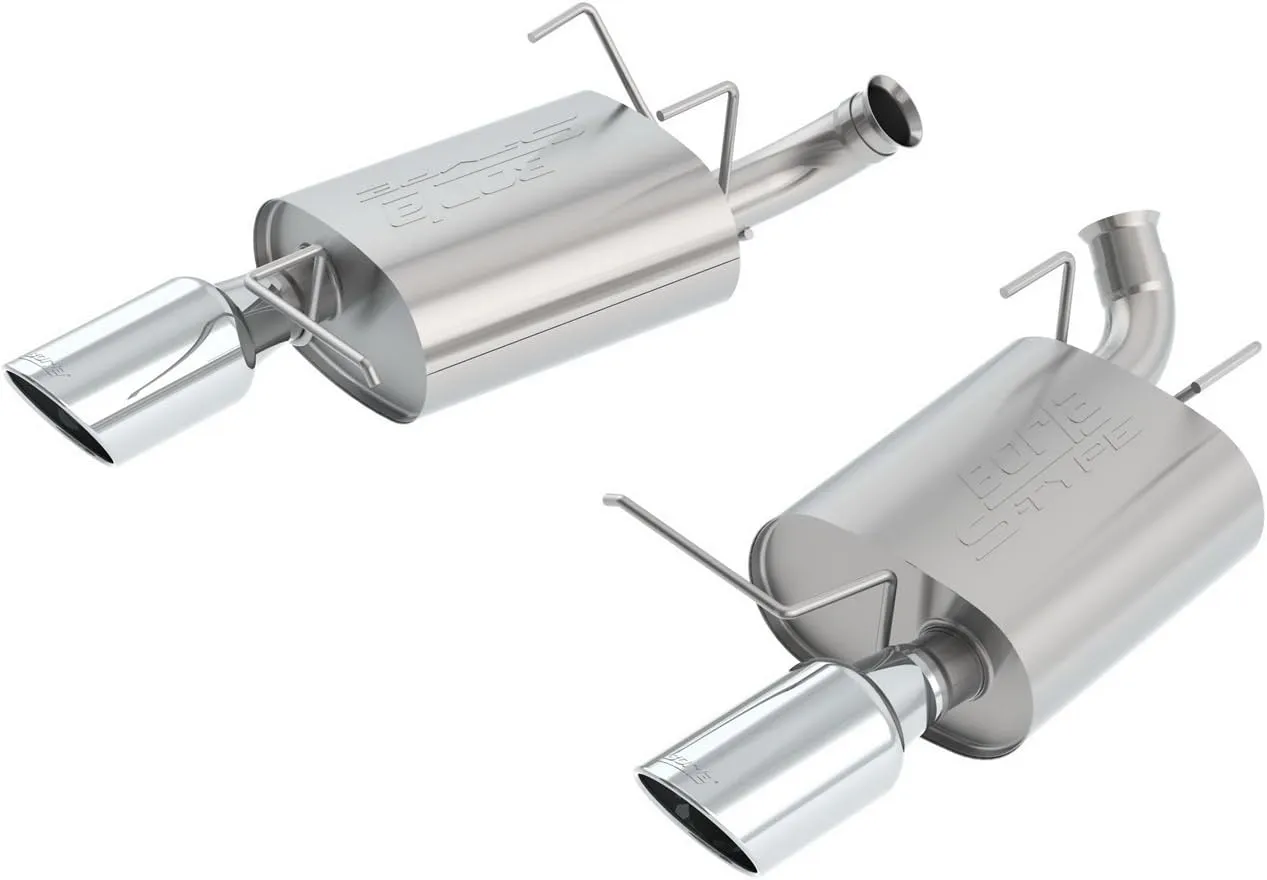 BORLA 11796 Axle-Back Performance Exhaust System for 2011-2014 Ford Mustang 3.7L V6 Automatic/Manual Transmission Coupe/Convertible.