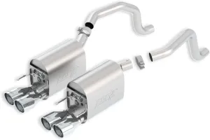 BORLA 11811 Axle-Back System for 2009-2013 Chevrolet Corvette (C6) 6.2L V8 Automatic/Manual Trans. Coupe/Convertible. Will fit vehicles with and without NPP. BORLA system does not contain NPP valves