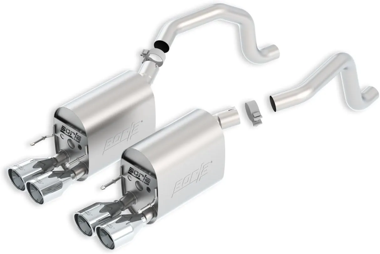 BORLA 11811 Axle-Back System for 2009-2013 Chevrolet Corvette (C6) 6.2L V8 Automatic/Manual Trans. Coupe/Convertible. Will fit vehicles with and without NPP. BORLA system does not contain NPP valves