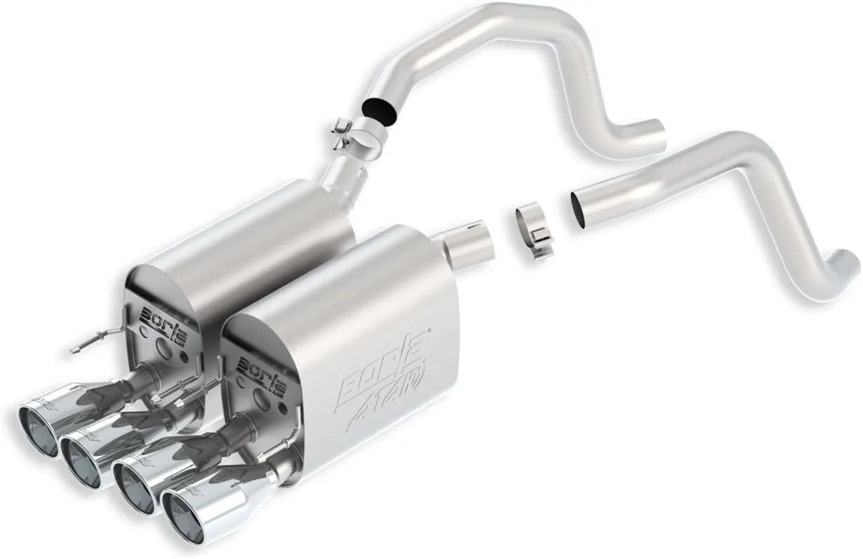 BORLA 11816 Axle-Back System for 2005-2008 Chevrolet Corvette (C6) 6.0L/ 6.2L V8 AT/MT 2 Dr Coupe/Convertible. Will Fit Vehicles With And Without NPP. BORLA System Does NOT Contain NPP Valves.