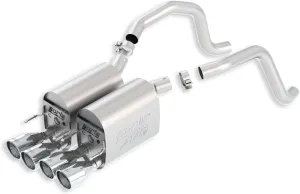 BORLA 11816 Axle-Back System for 2005-2008 Chevrolet Corvette (C6) 6.0L/ 6.2L V8 AT/MT 2 Dr Coupe/Convertible. Will Fit Vehicles With And Without NPP. BORLA System Does NOT Contain NPP Valves.