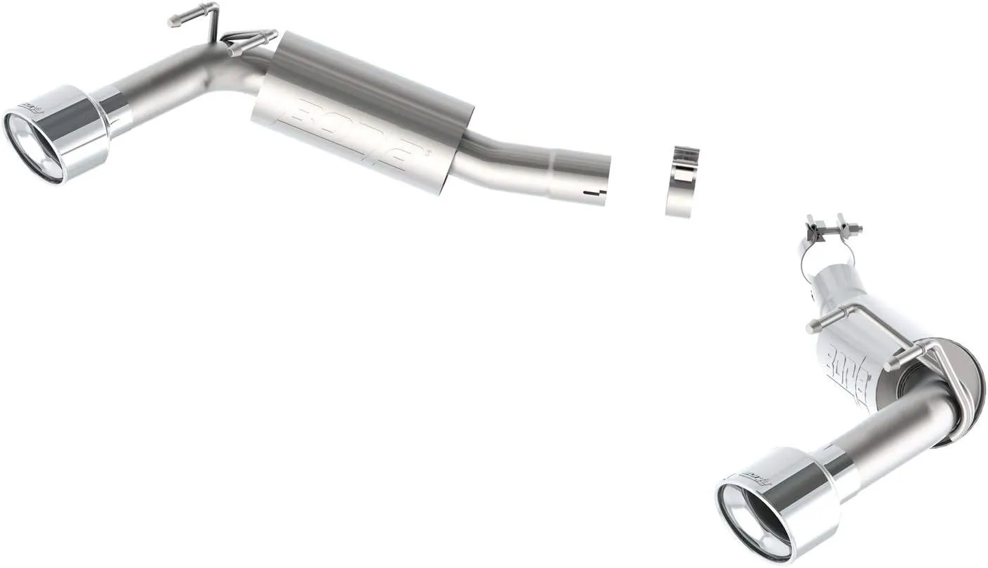 BORLA 11849 Axle-Back Performance Exhaust System for 2014-2015 Chevrolet Camaro SS 6.2L V8 Automatic/Manual Transmission WITHOUT Ground Effects Package (GFX).
