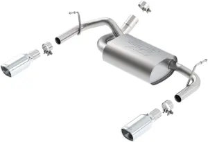 BORLA 11860 Axle-Back Performance Exhaust System for 2012-2018 Jeep Wrangler JK/JKU 3.6L Automatic/Manual Transmission 4 Wheel Drive 2 & 4 Door.