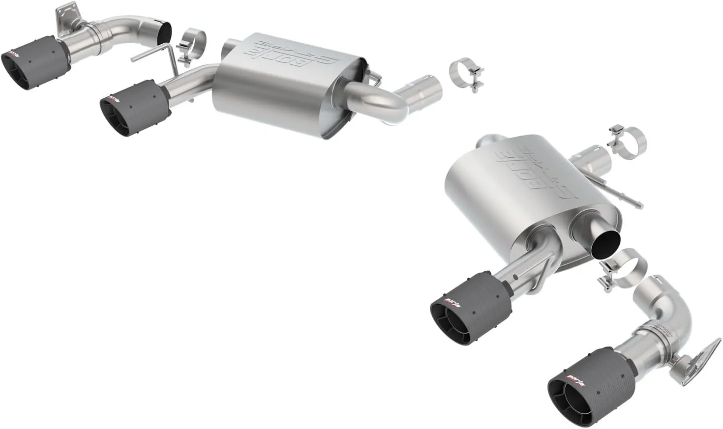 BORLA 11924CFBA Axle-Back Performance Exhaust System for 2016-2023 Chevrolet Camaro SS 6.2L V8 Automatic/Manual Transmission With Dual Mode Exhaust (NPP) Valves.