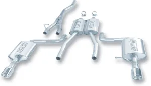 BORLA 140100 Cat-Back Performance Exhaust System for 2002-2008 Audi A4 B6 Quattro/ A4 B7 Avant 1.8T/ 2.0T Automatic/Manual Transmission, All Wheel Drive 4 Door.