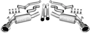 BORLA 140280 Cat-Back Performance Exhaust System for 2010-2013 Chevrolet Camaro SS 6.2L V8 Automatic/Manual Transmission Convertible. WITHOUT Ground Effects Package (GFX).
