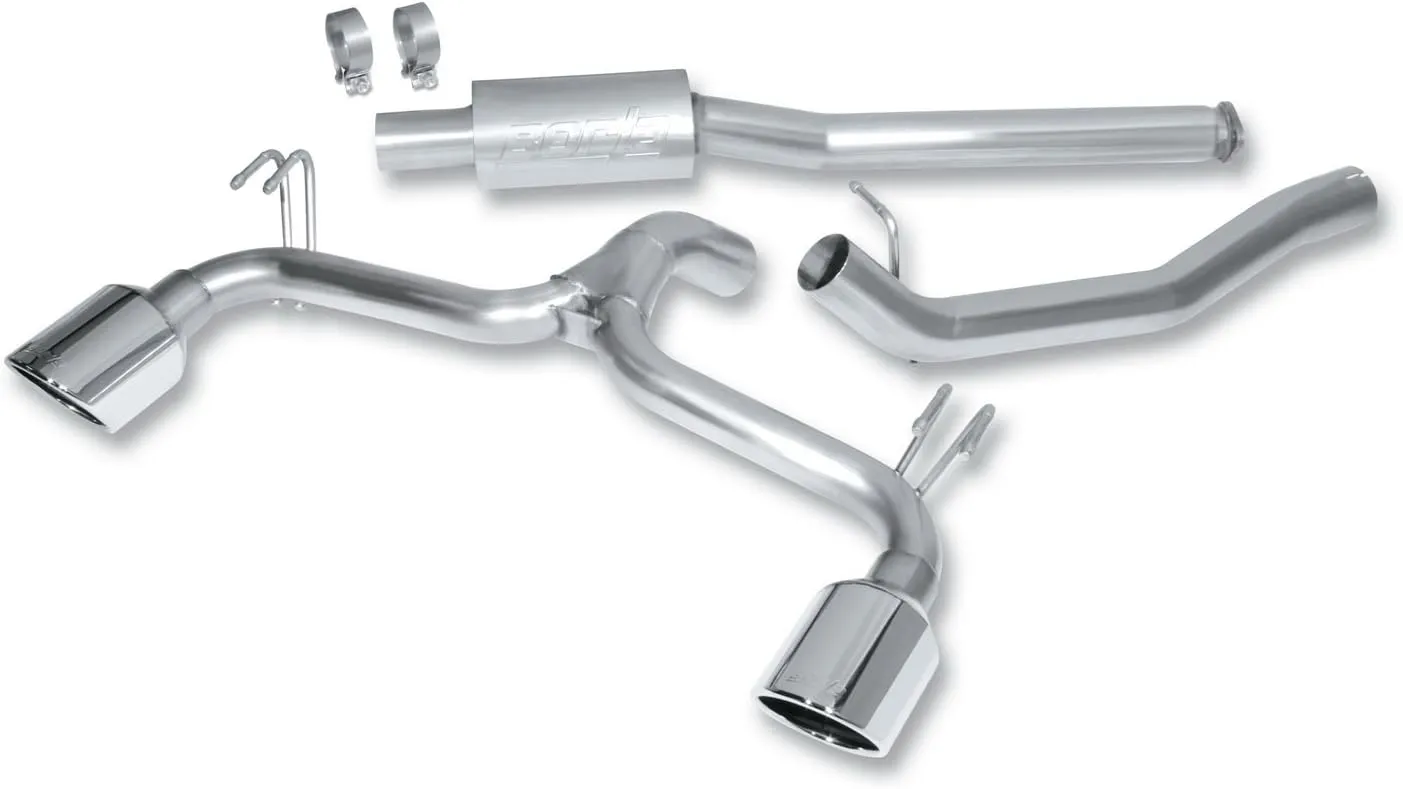 BORLA 140334 Cat-Back Performance Exhaust System for 2009-2017 Mitsubishi Lancer Ralliart 2.0L 4 Cyl. Turbo Automatic Transmission All Wheel Drive 4 Door.