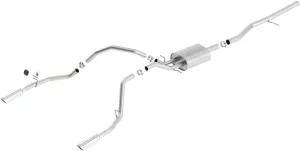 BORLA 140539 Cat-Back System for 2014-2018 Chevrolet Silverado 1500/ GMC Sierra 1500/2019 Silverado 1500 LD ONLY/Sierra 1500 LD ONLY 5.3L V8 AT/ MT2 & 4 Wheel Drive Crew Cab Std.Bed (6' 7") 153" WB.