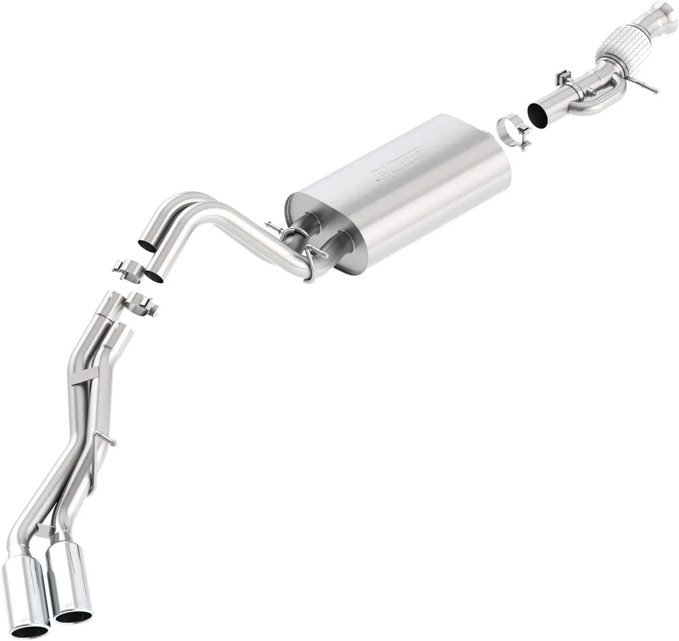 BORLA 140559 Cat-Back System for 2015-2020 Cadillac Escalade/GMC Yukon Denali 6.2L V8 AT 2, 4 Wheel Drive 4 Door. Does NOT Fit Escalade ESV Or Yukon Denali XL Vehicles. System SUPERSEDES 140568.