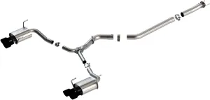 BORLA 140595CB Cat-Back Performance Exhaust System for 2015-2021 Subaru Impreza WRX/WRX STI Sedan 2.0L/ 2.5L Turbo 4 Cyl. All Wheel Drive Automatic/Manual Transmission 4 Door.