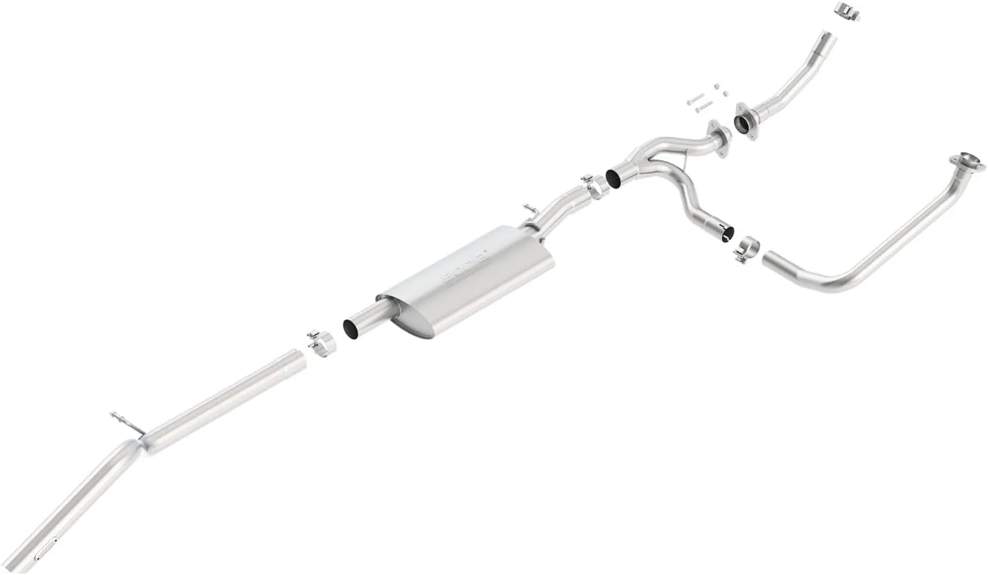 BORLA 140634 Cat-Back Performance Exhaust System for 2012-2018 Jeep Wrangler JKU 3.6L V6, Automatic/Manual Transmission 2 & 4 Wheel Drive 4 Door. High Clearance Climber System.