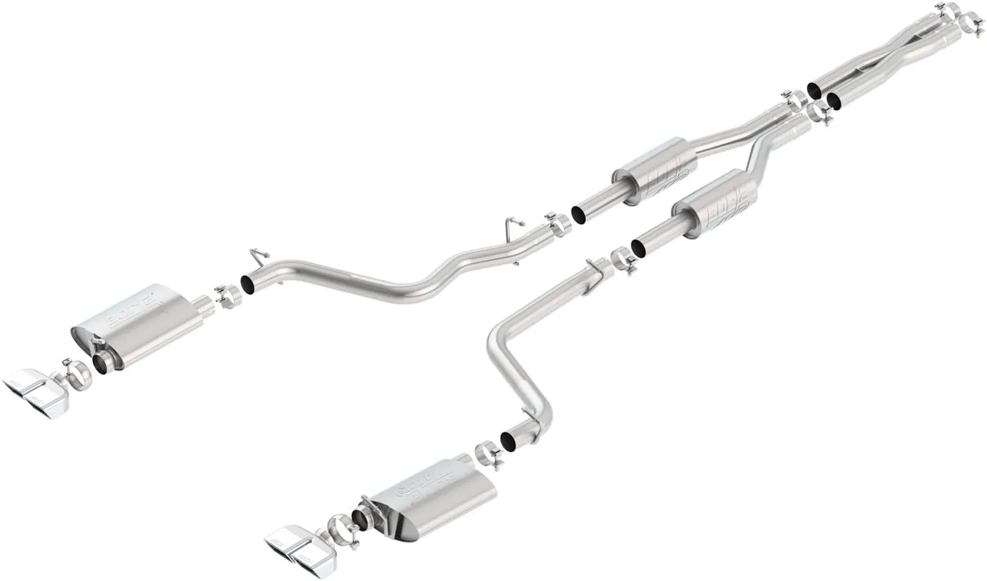 BORLA 140708 Cat-Back Performance Exhaust System for 2009-2014 Dodge Challenger R/T 5.7L V8 Automatic/Manual Transmission Rear Wheel Drive.