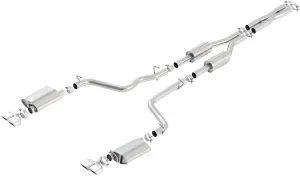 BORLA 140708 Cat-Back Performance Exhaust System for 2009-2014 Dodge Challenger R/T 5.7L V8 Automatic/Manual Transmission Rear Wheel Drive.