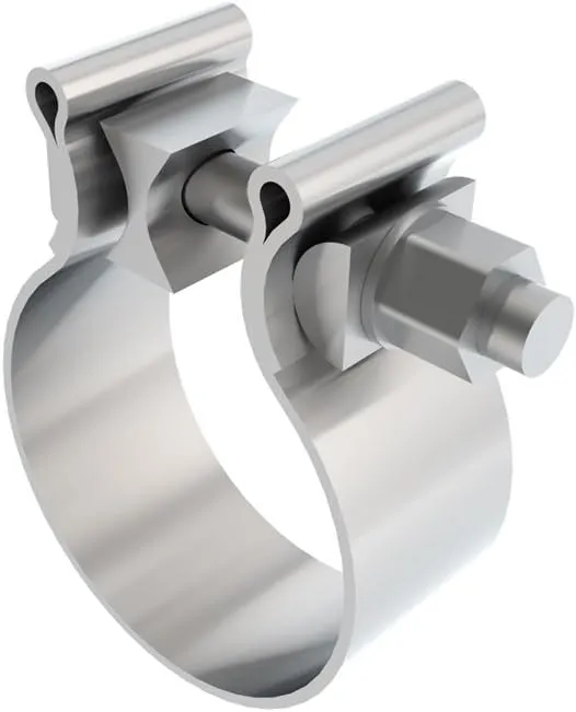 BORLA 18325 Universal Accuseal 2.5" Clamp Single Bolt Design T-304 Stainless Steel