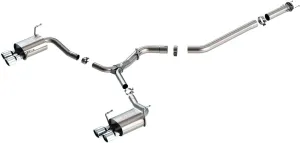 Borla - 2022 Subaru WRX 2.4L Turbo AT/MT AWD S-Type Catback Exhaust Polished Tips (140907)