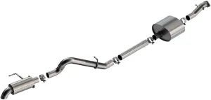 Borla - 21-22 Ford Bronco 2.7L 2DR/4DR T-304 Stainless Steel Cat-Back Touring Exhaust - Brushed (140901)