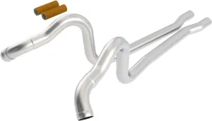 BORLA 60521 Performance Exhaust Over Axle Pipes 2011-2014 Ford Mustang GT 5.0L V8/ Shelby GT500 5.4L V8 Automatic/Manual Transmission.