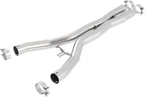 BORLA 60548 Performance Exhaust Merge X-Pipe 2014-2019 Chevrolet Corvette Stingray (C7) V8 & Corvette Grand Sport (C7) V8 & Corvette Z06 (C7) V8 2.75" Diameter Pipes T-304 Stainless Steel
