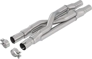 BORLA 60662 Perf. Exhaust SwitchFire X-Pipe 2015-2023 Ford Mustang GT V8 2.25" O.D. Dual In./ 2.5" I.D. Dual Out., 33.2" Overall Length Designed To Replace O.E. Resonator Only T-304 Stainless Steel.