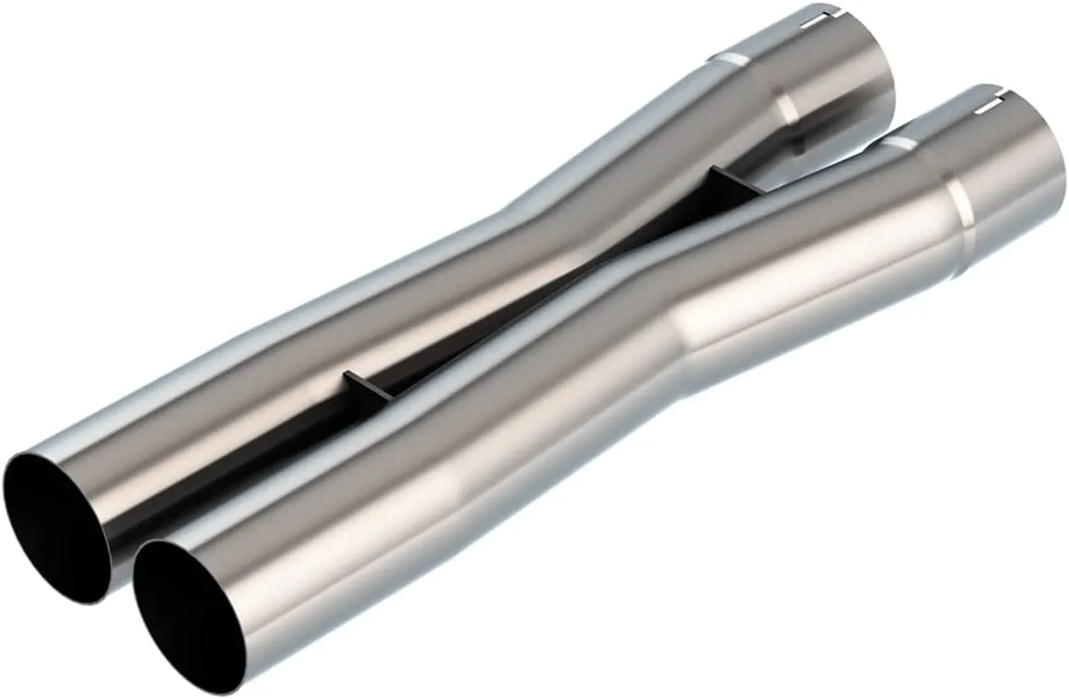 BORLA 621106 Performance Exhaust Universal X-Pipe 3" X-Pipe, 3" I.D. Inlet, 4.43" Centerline Inlet, 3" O.D. Outlet, 3.51" Centerline Outlet, 21" Overall Length.