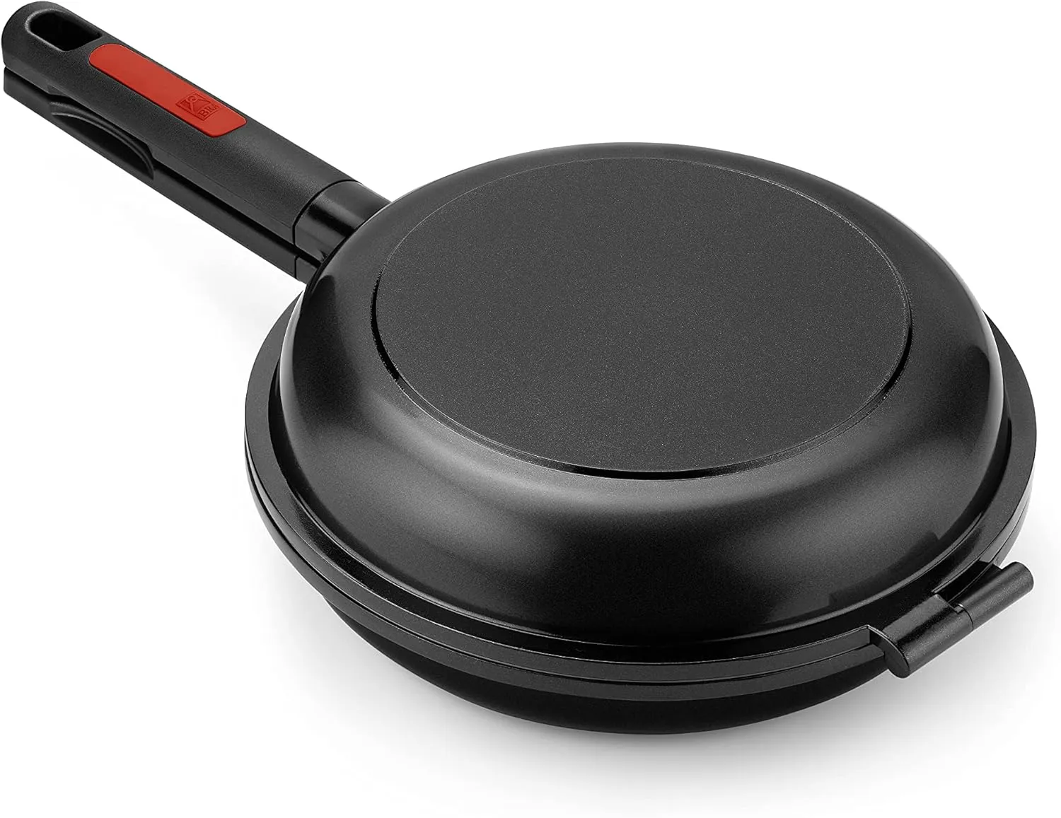 BRA COOKWARE Premiere Double Frying Pan | 10.2 inches Two Sided Skillet | Cast Aluminum Joined Pans | 100% PFOA Free Triple Non-Stick Coating | Full Induction Spanish Omelette Pan | Non-Toxic