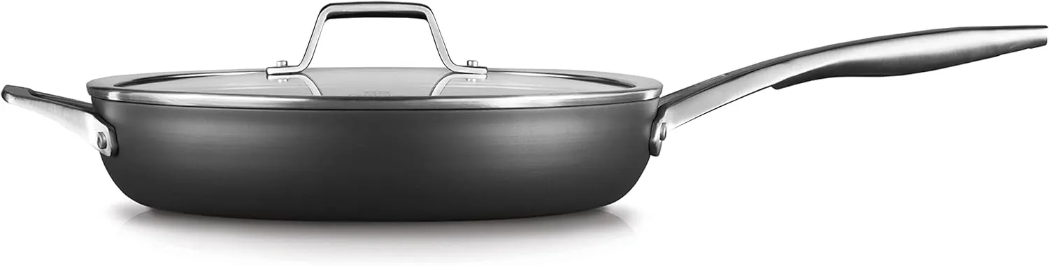 Calphalon Premier Hard-Anodized Nonstick 12-Inch Fry Pan with Lid