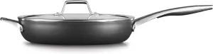 Calphalon Premier Hard-Anodized Nonstick 12-Inch Fry Pan with Lid