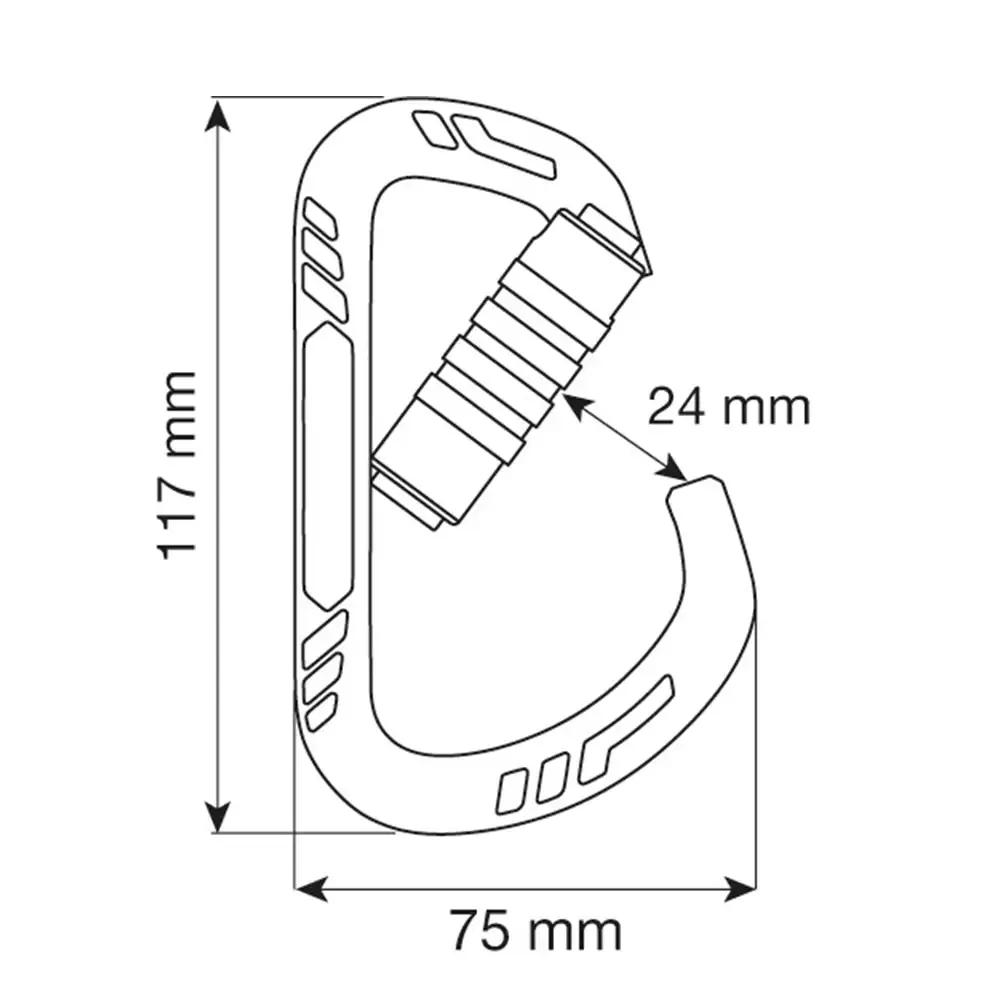 CAMP XL Carabiner - 3 Lock Blue