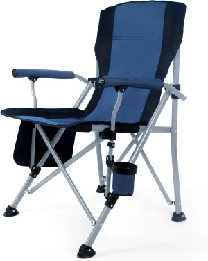 Camping Chair for Adults,Portable Folding Lawn Chair for Outside,Heavy Duty Camping Chair Support up to 330lbs,Collapsible Outdoor Beach Chair with Cup Holder(Navy Blue)