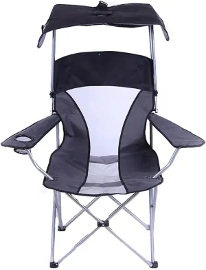 Camping Chair Portable Wild Fishing Chair Mesh Folding Mesh Canopy Shade Chair Sunshade Seat with Armrest for Sunbathing On The Beach Folding Chair (A One Size)