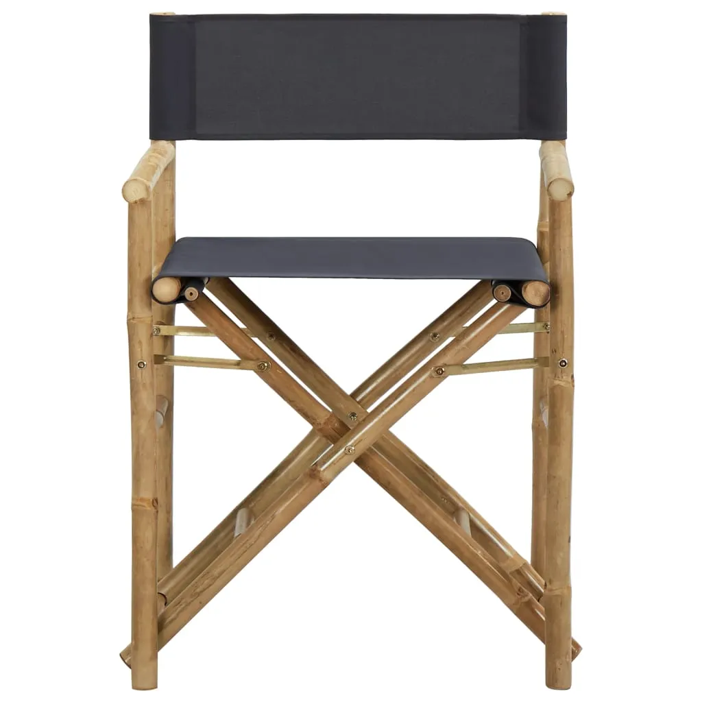 Camping Chairs Director's International coverage Fabric and Folding Outdoor Chair 2 Pcs Great price drop vidaXL Bamboo