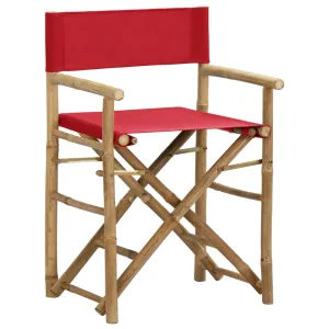 Camping Chairs Director's International coverage Fabric and Folding Outdoor Chair 2 Pcs Great price drop vidaXL Bamboo