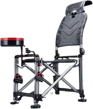 Camping Chairs, Fishing Chair Fishing Stool Outdoor All-Terrain Aluminum Armchair Folding Multi-Functional Portable Fishing Gear Chair/a/As Shown