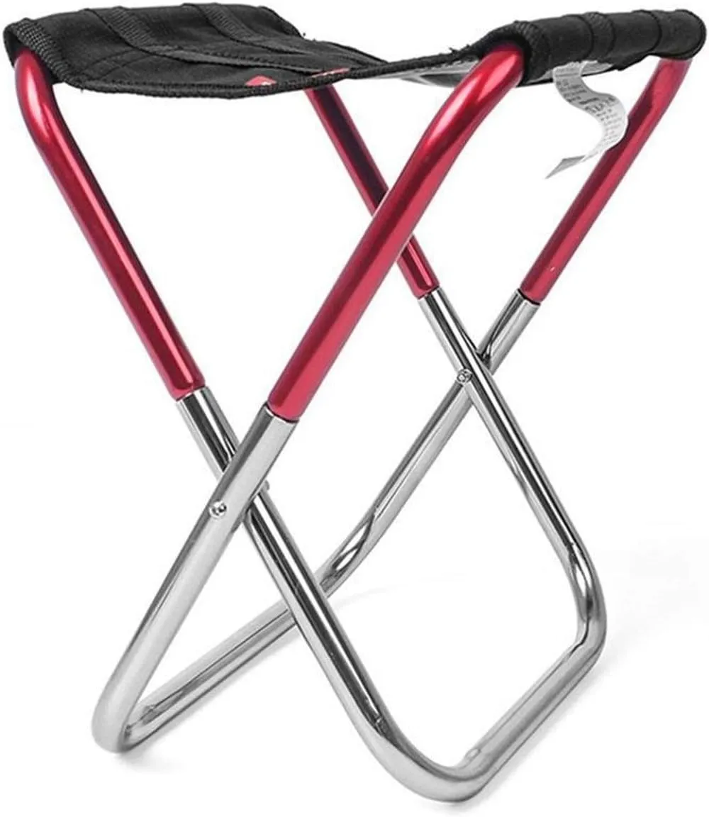 Camping Folding Chair Portable Aluminum Alloy Folding Chair Stool Seat Outdoor Fishing Camping Picnic Thickened Folding Chair Fishing (Color : 1)
