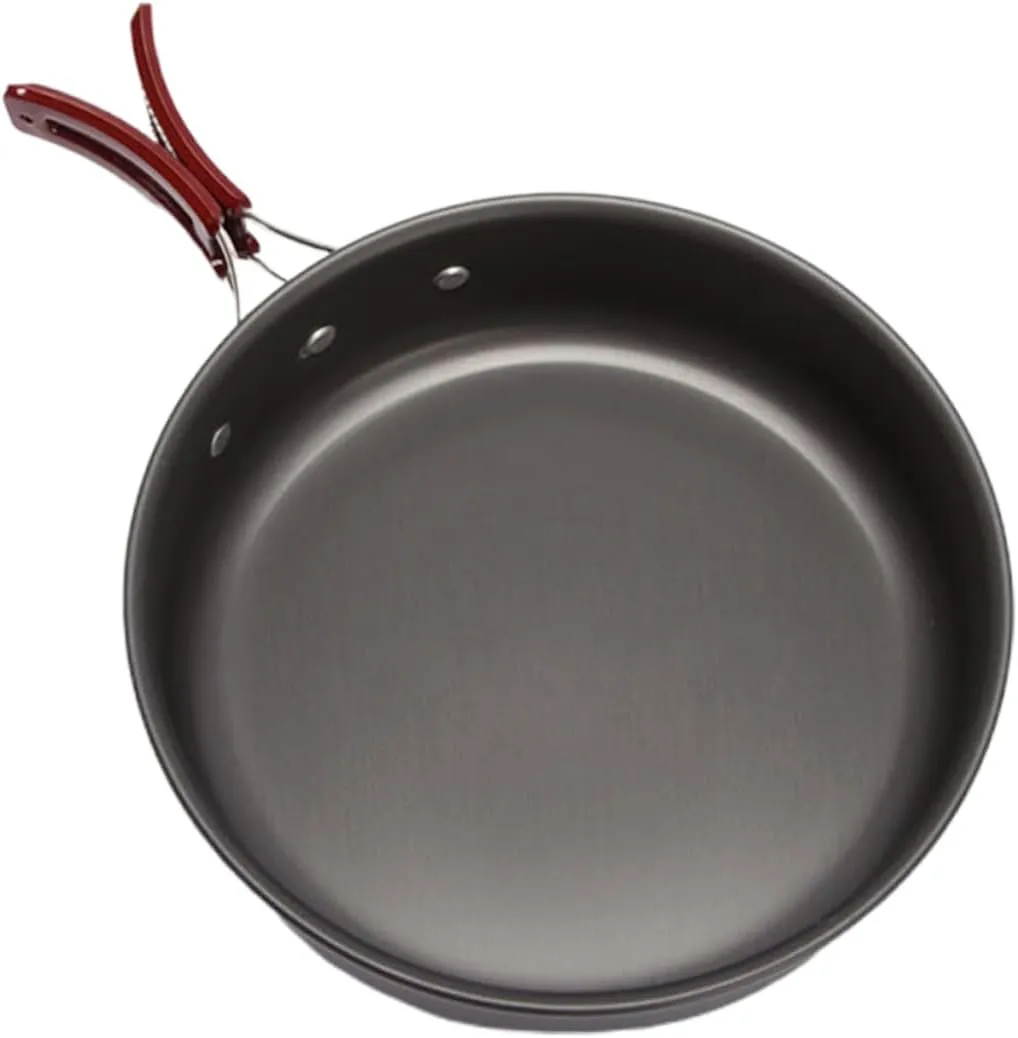 Camping Frying Pan Picnic Pot Non Stick Outdoor Cooking Pan Portable Camping Cook Set for Family
