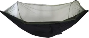 Camping Hammock,travel Hammock,Automatic Quick-open with Mosquito Net, Nylon Fabric, Suitable for Camping, Camping and Beach Scenarios.(Black)