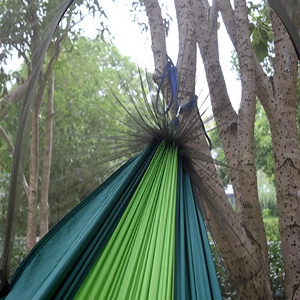 Camping Hammock,travel Hammock,Automatic Quick-open with Mosquito Net, Nylon Fabric, Suitable for Camping, Camping and Beach Scenarios.(Fruit green)