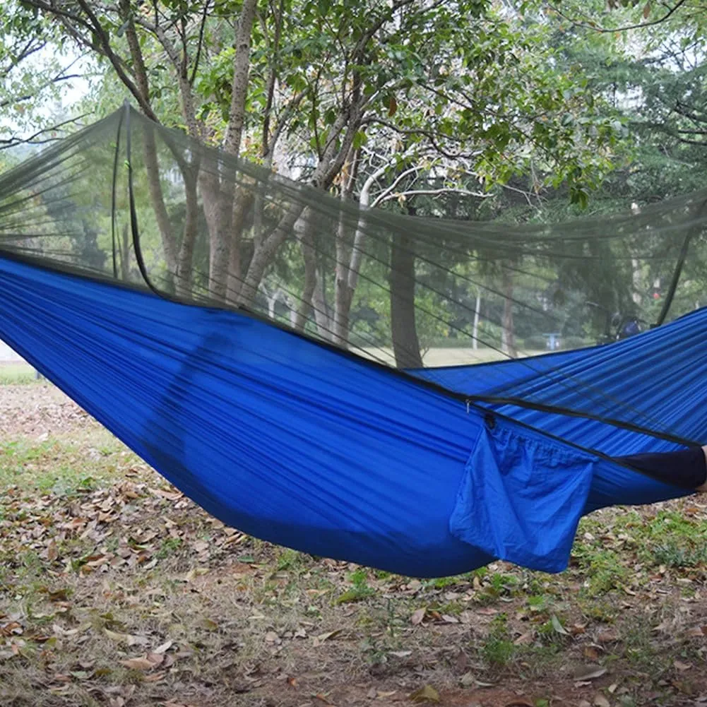 Camping Hammock,travel Hammock,Automatic Quick-open with Mosquito Net, Nylon Fabric, Suitable for Camping, Camping and Beach Scenarios.(Fruit green)