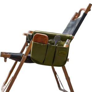 Canvas Camping Chair Armrest Storage Bag