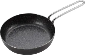 Captain Stag UG-1576 Frying Pan, Pot, Fiber Line, Mini Pan, 6.3 inches (16 cm), Iron, Made in Japan