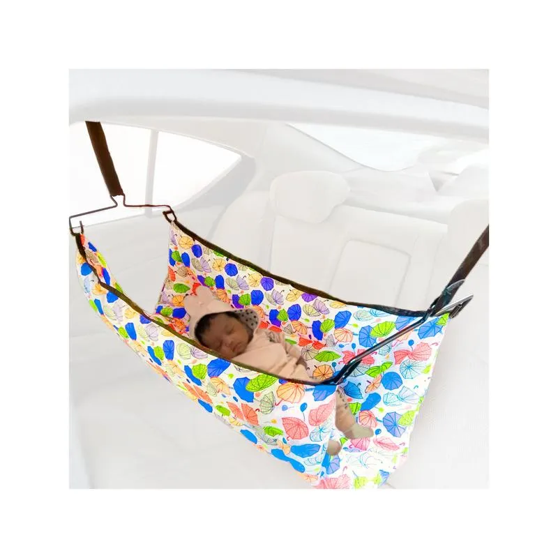 Car Cradle Portable with Adjustable Belt, Hammock Cloth & Hangers (3 Months - 2.5 Years) | Capacity-15 Kg