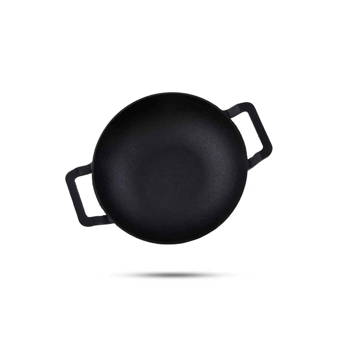 Casting Iron Kadai With Lid - 9 Inches | Kadhai/ Cast Iron Cookware for Home/ 2.620 Kgs Approx