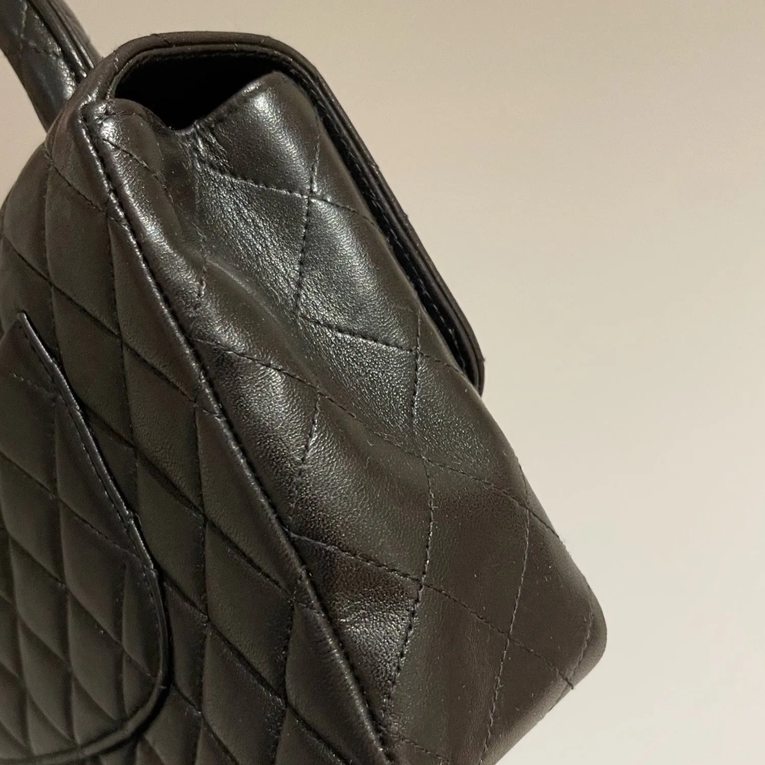 Chanel *Ultra Rare* Vintage Kelly Set Daughter and Mother In Black GHW