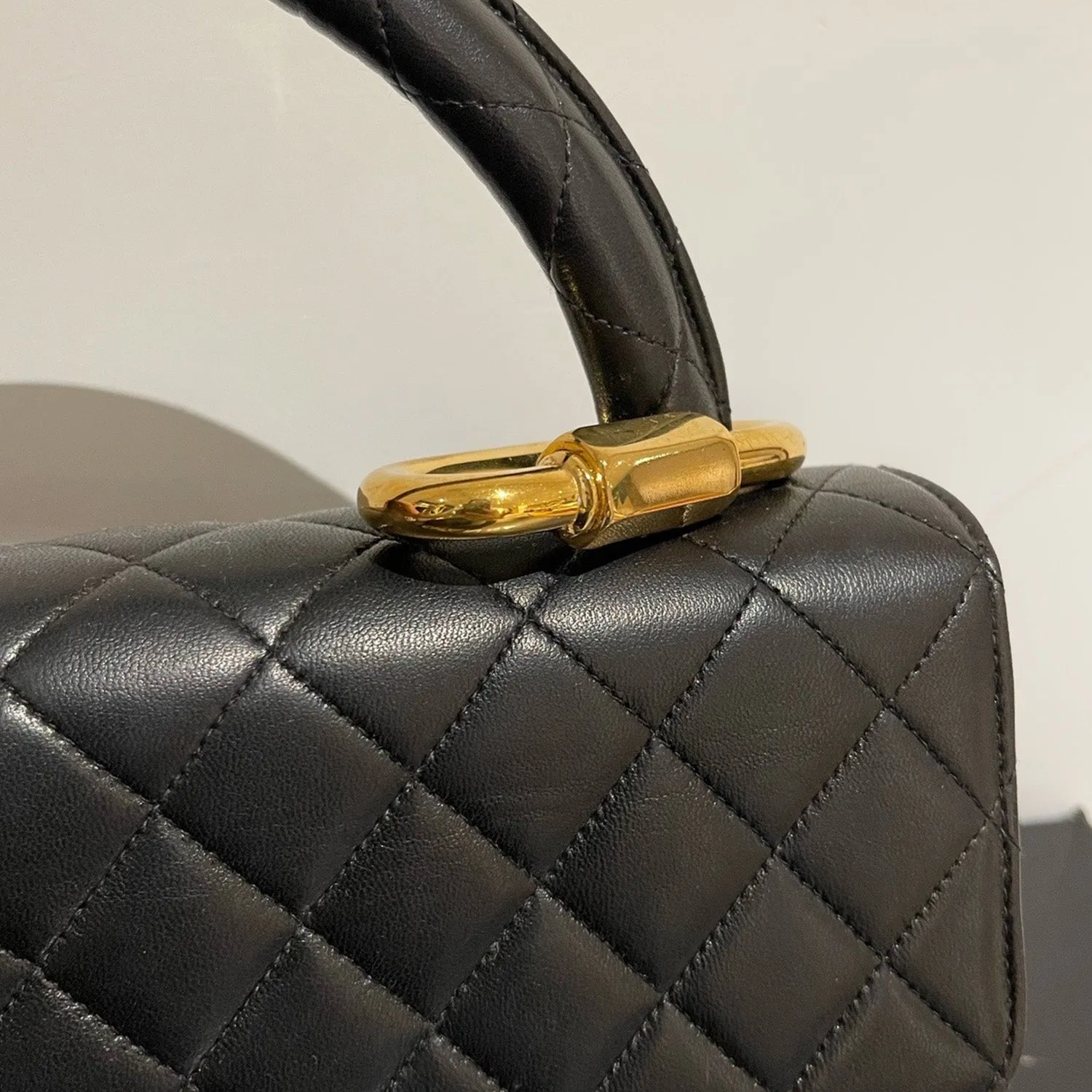 Chanel *Ultra Rare* Vintage Kelly Set Daughter and Mother In Black GHW